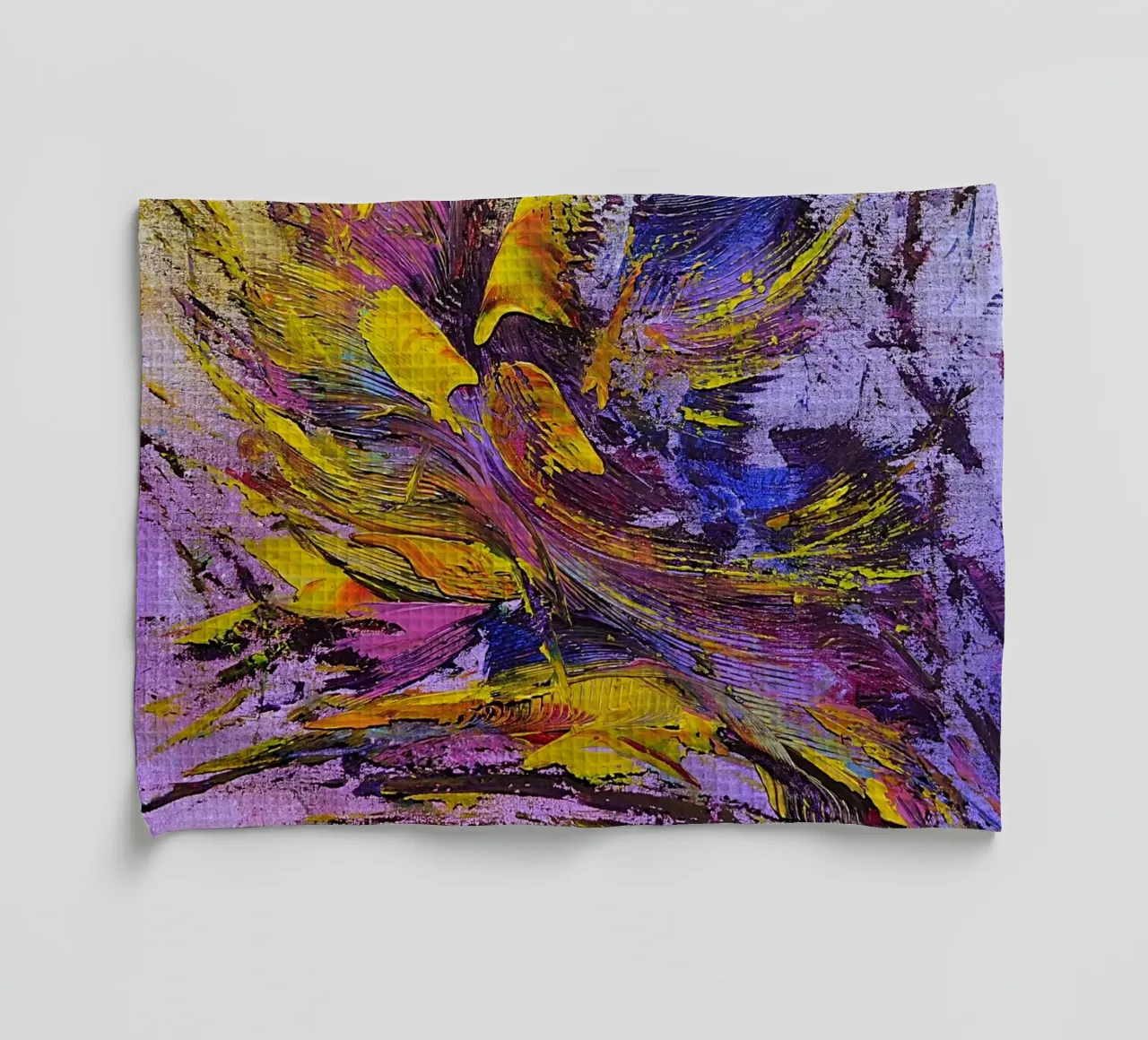 CREATIVE PASSION tea towel by Thierry Vobmann Abstract painting