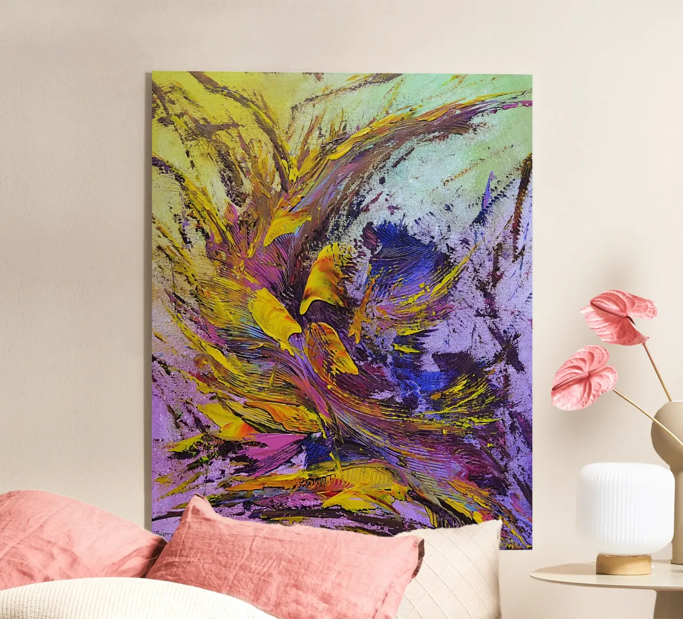 CREATIVE PASSION Acryl-Glas von Thierry Vobmann Abstract painting