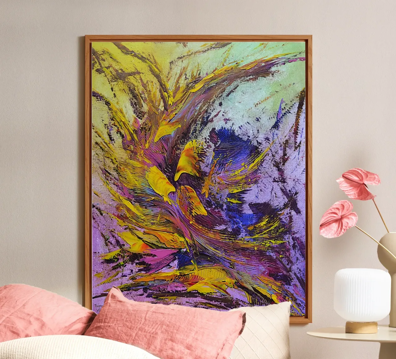 CREATIVE PASSION alu-dibond by Thierry Vobmann Abstract painting