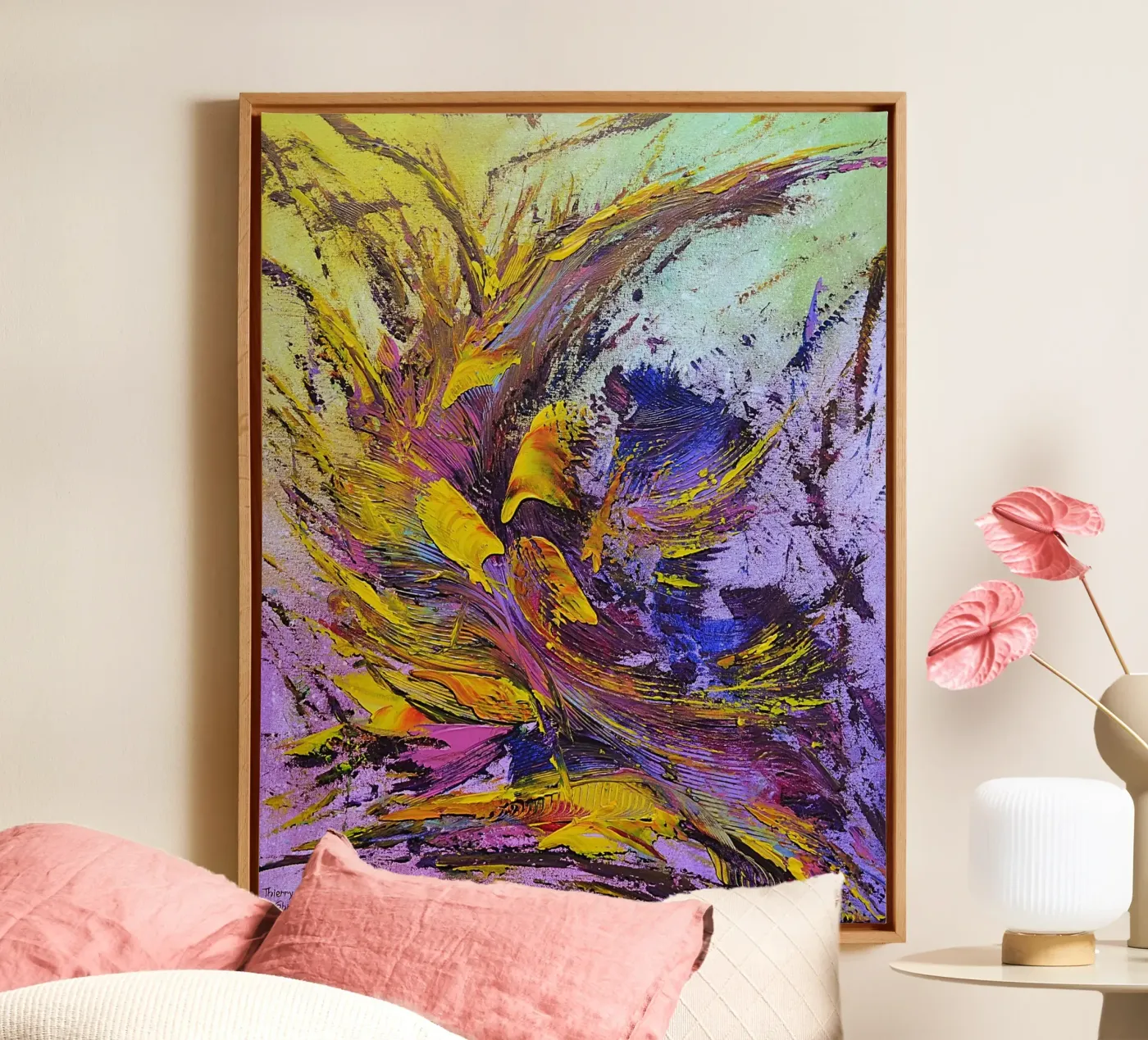 CREATIVE PASSION canvas van Thierry Vobmann Abstract painting