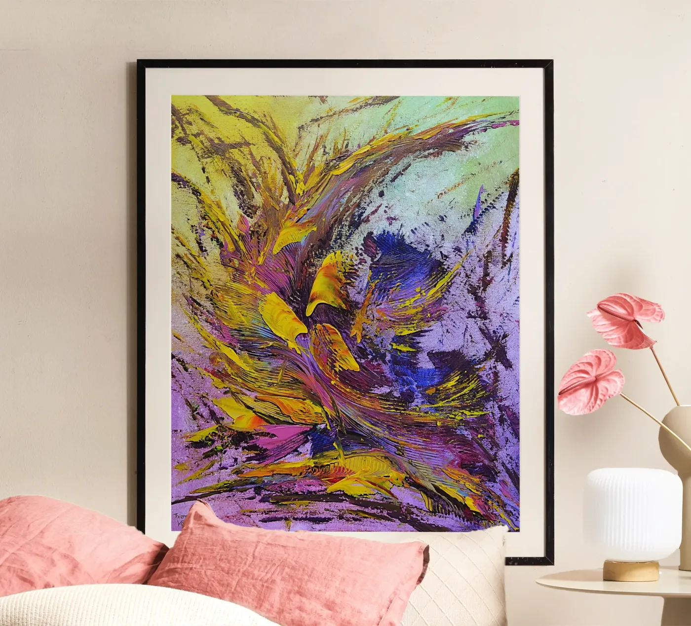 CREATIVE PASSION poster de Thierry Vobmann Abstract painting