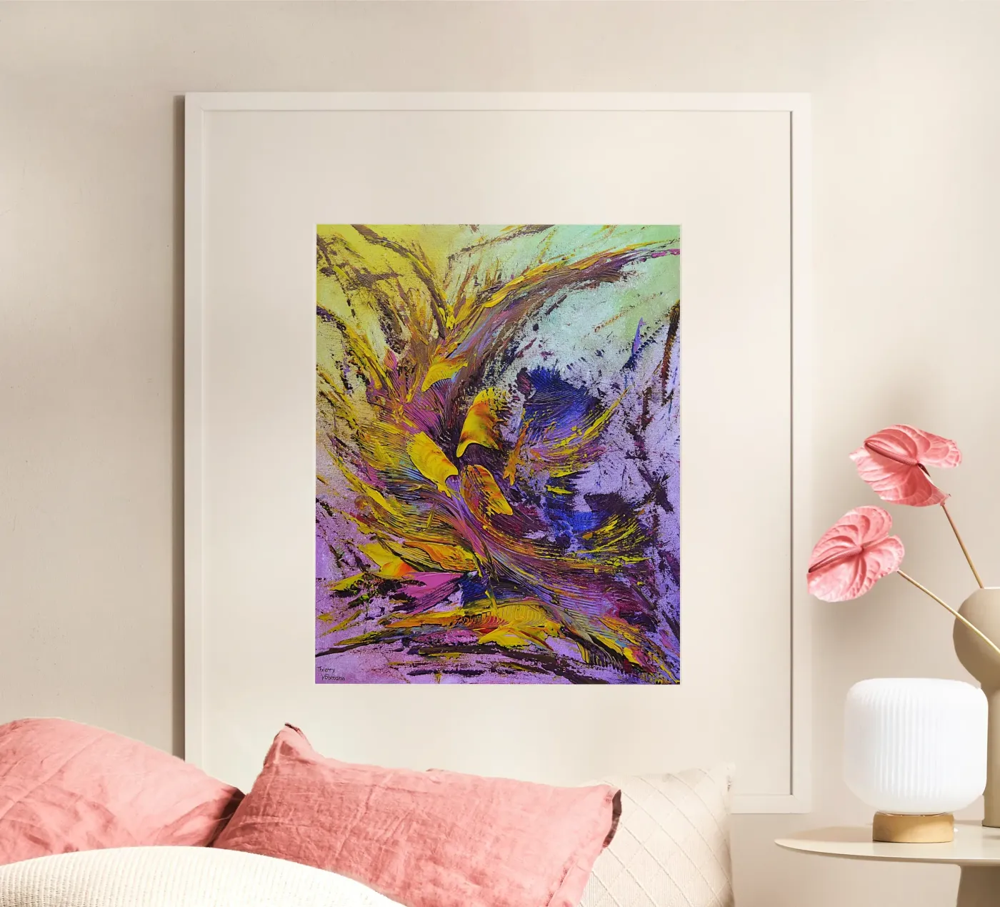 CREATIVE PASSION poster de Thierry Vobmann Abstract painting