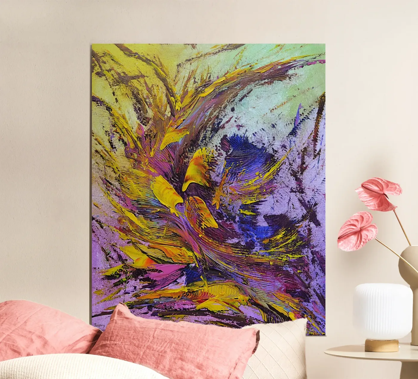 CREATIVE PASSION poster de Thierry Vobmann Abstract painting