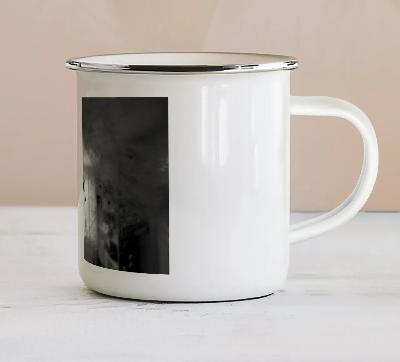 Il ragno tazza in smalto da Massimo Frascogna