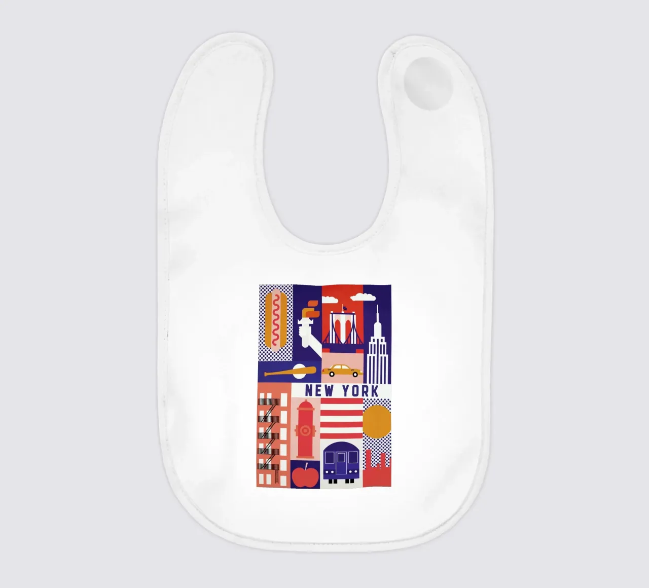 Iconic New York bavaglino da The Cartography Collection