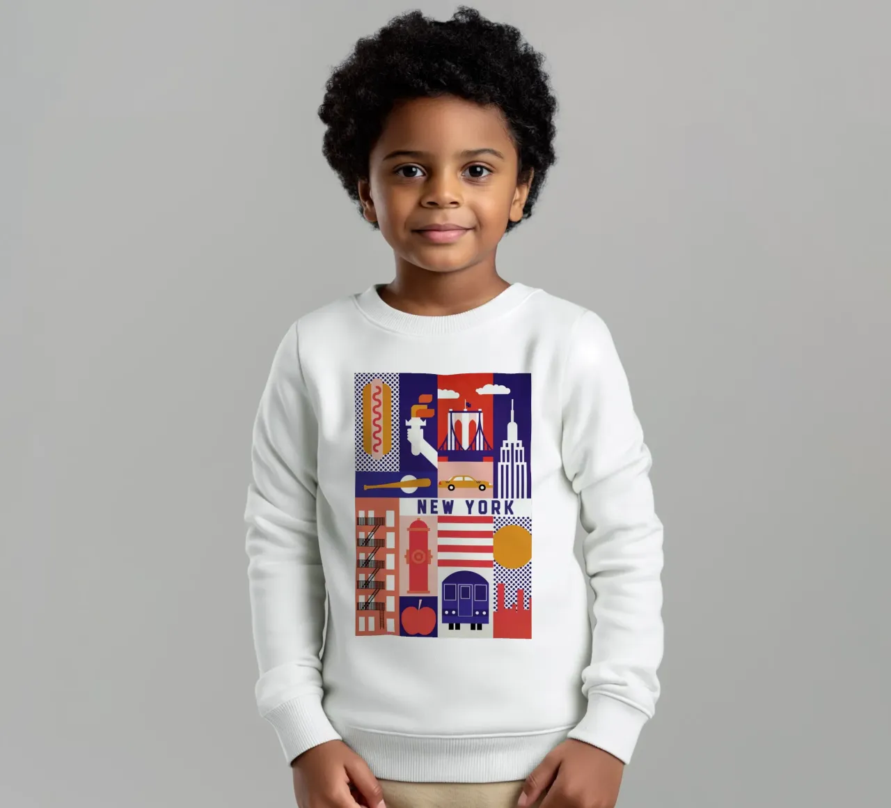 Iconic New York felpa bambino da The Cartography Collection