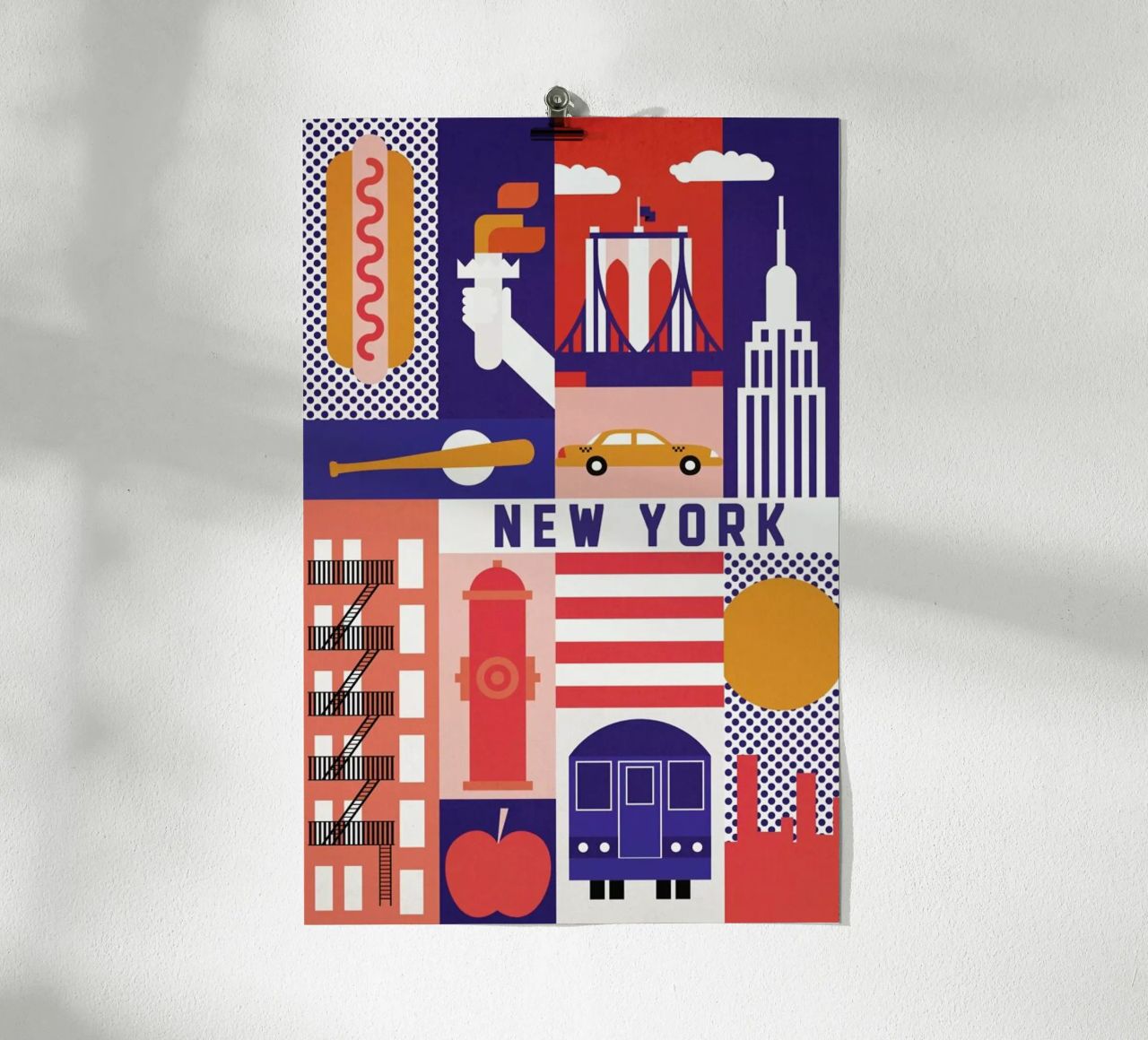 Iconic New York poster de The Cartography Collection