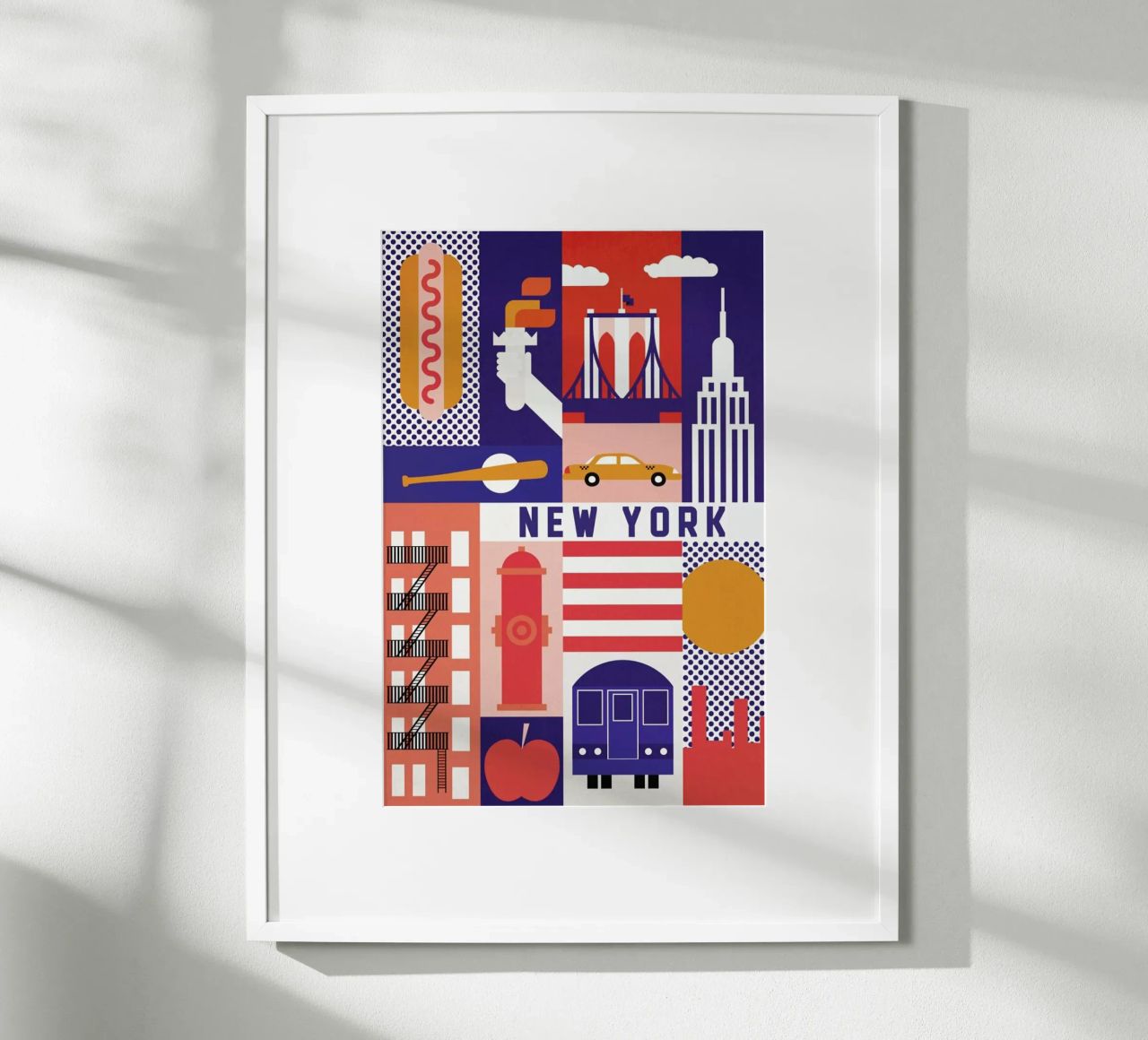 Iconic New York poster de The Cartography Collection