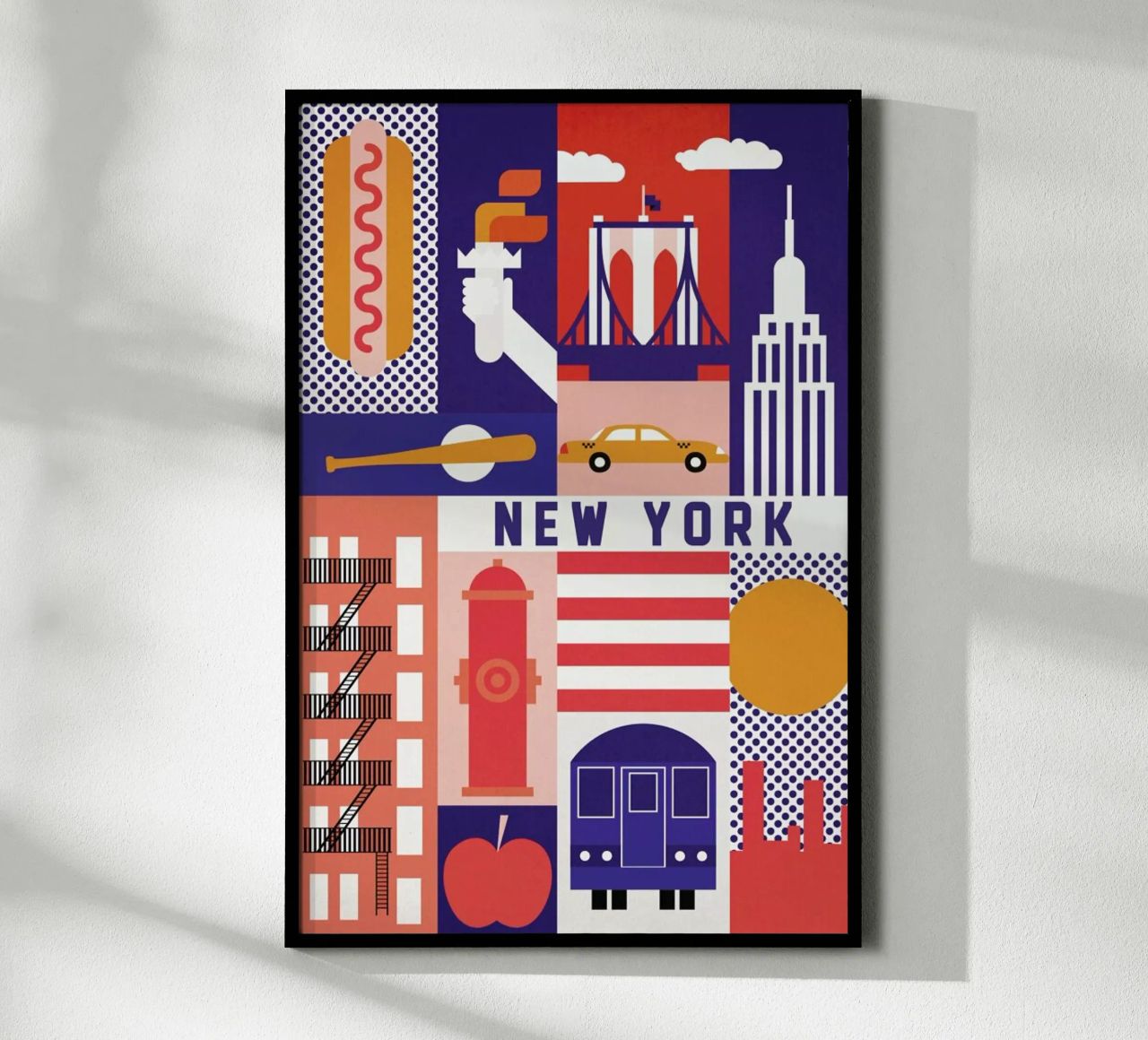 Iconic New York poster de The Cartography Collection