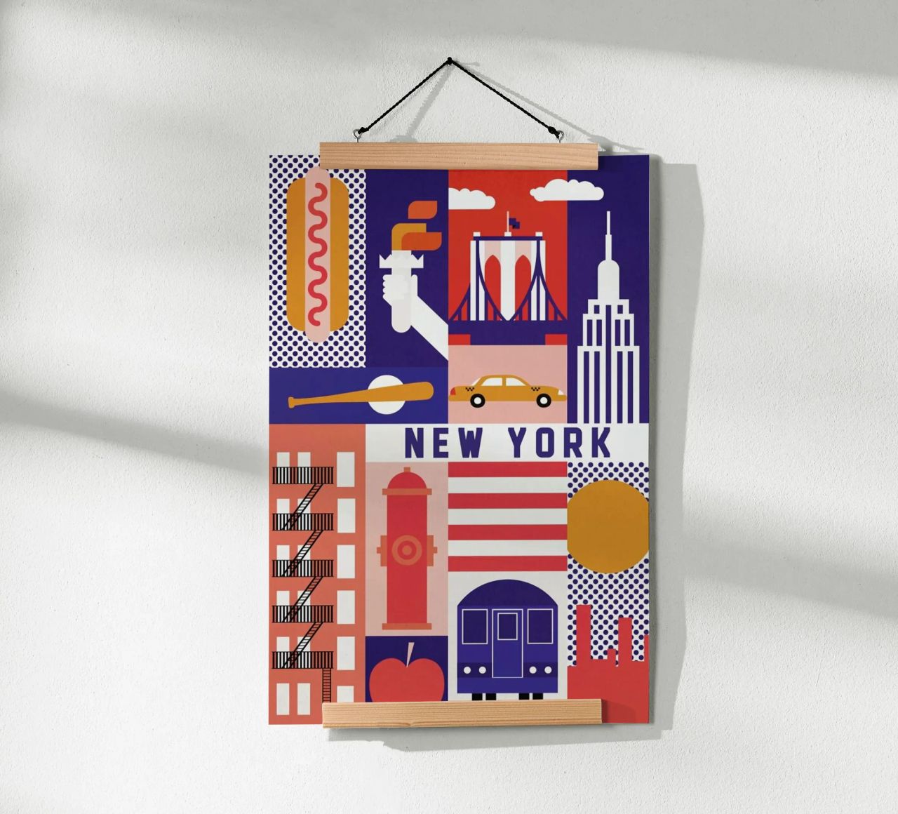 Iconic New York poster de The Cartography Collection