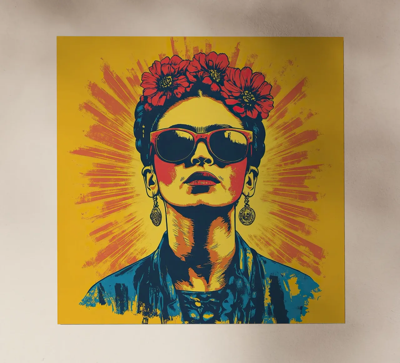 Frida Kahlo - Unbroken pellicola backlit da Fantasias Florales