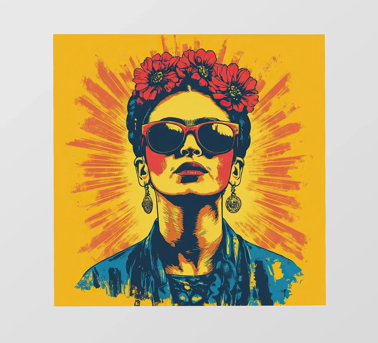 Frida Kahlo - Unbroken pellicola backlit da Fantasias Florales