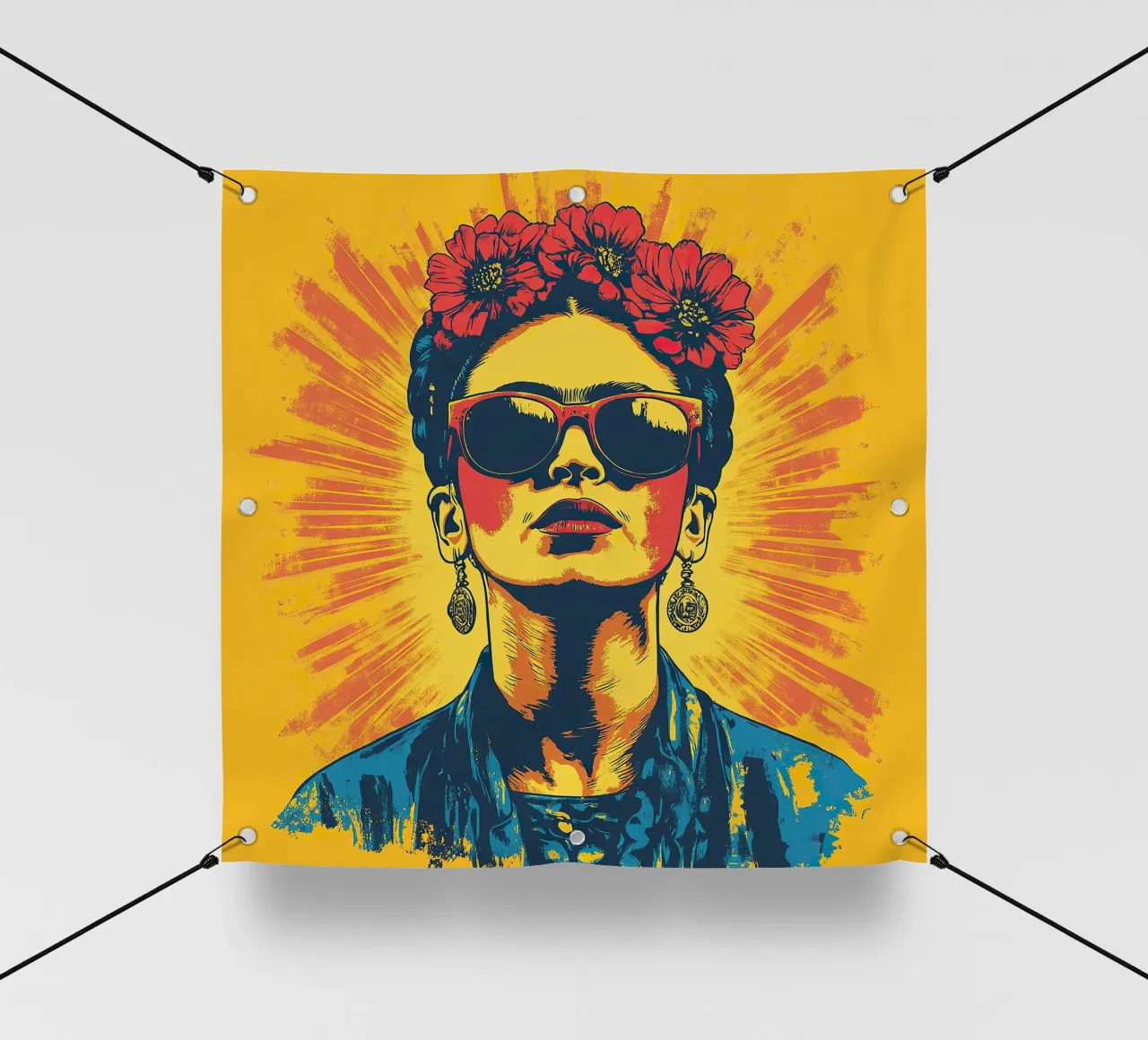 Frida Kahlo - Unbroken telo in pvc da Fantasias Florales