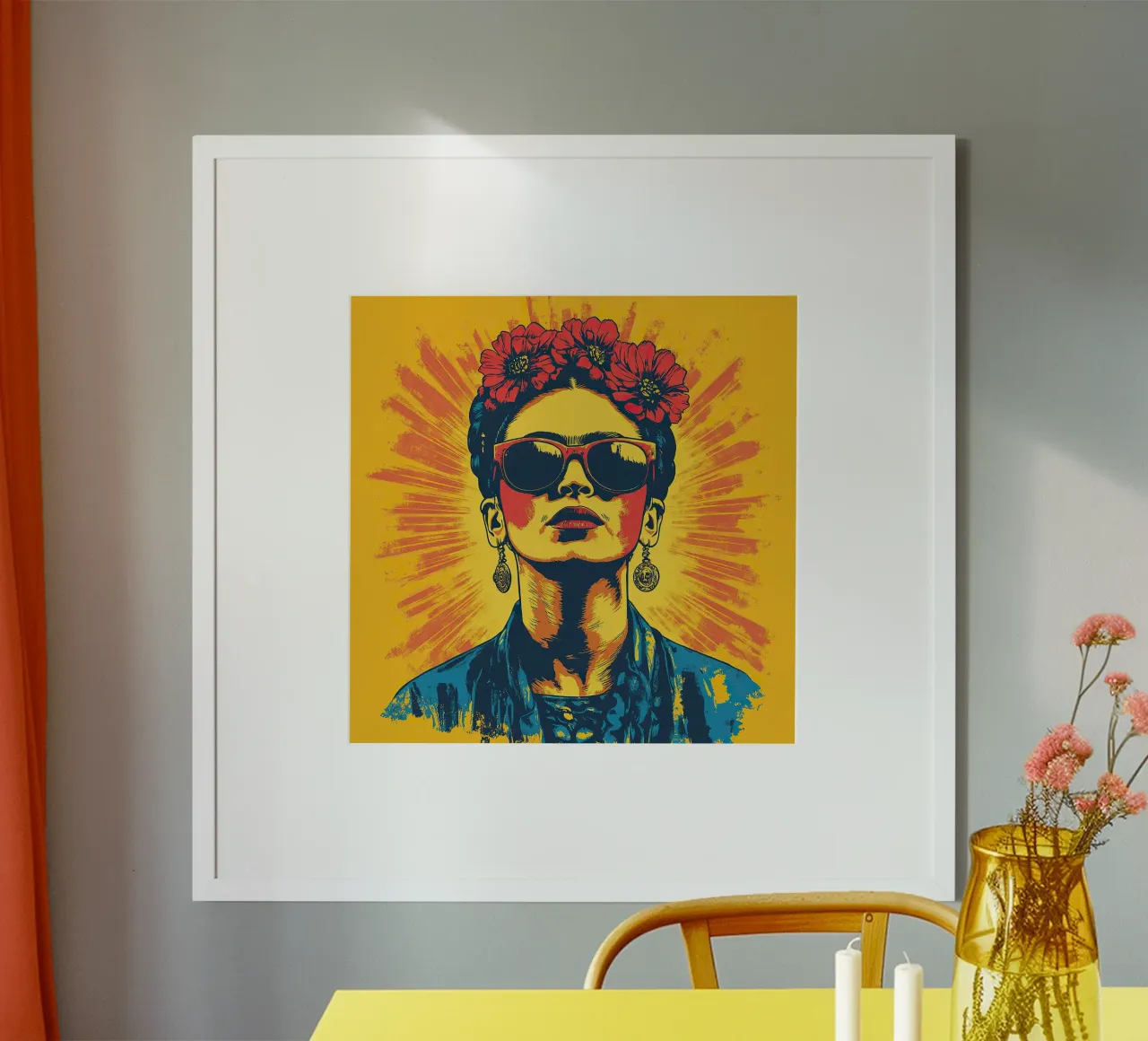 Frida Kahlo - Unbroken poster da Fantasias Florales