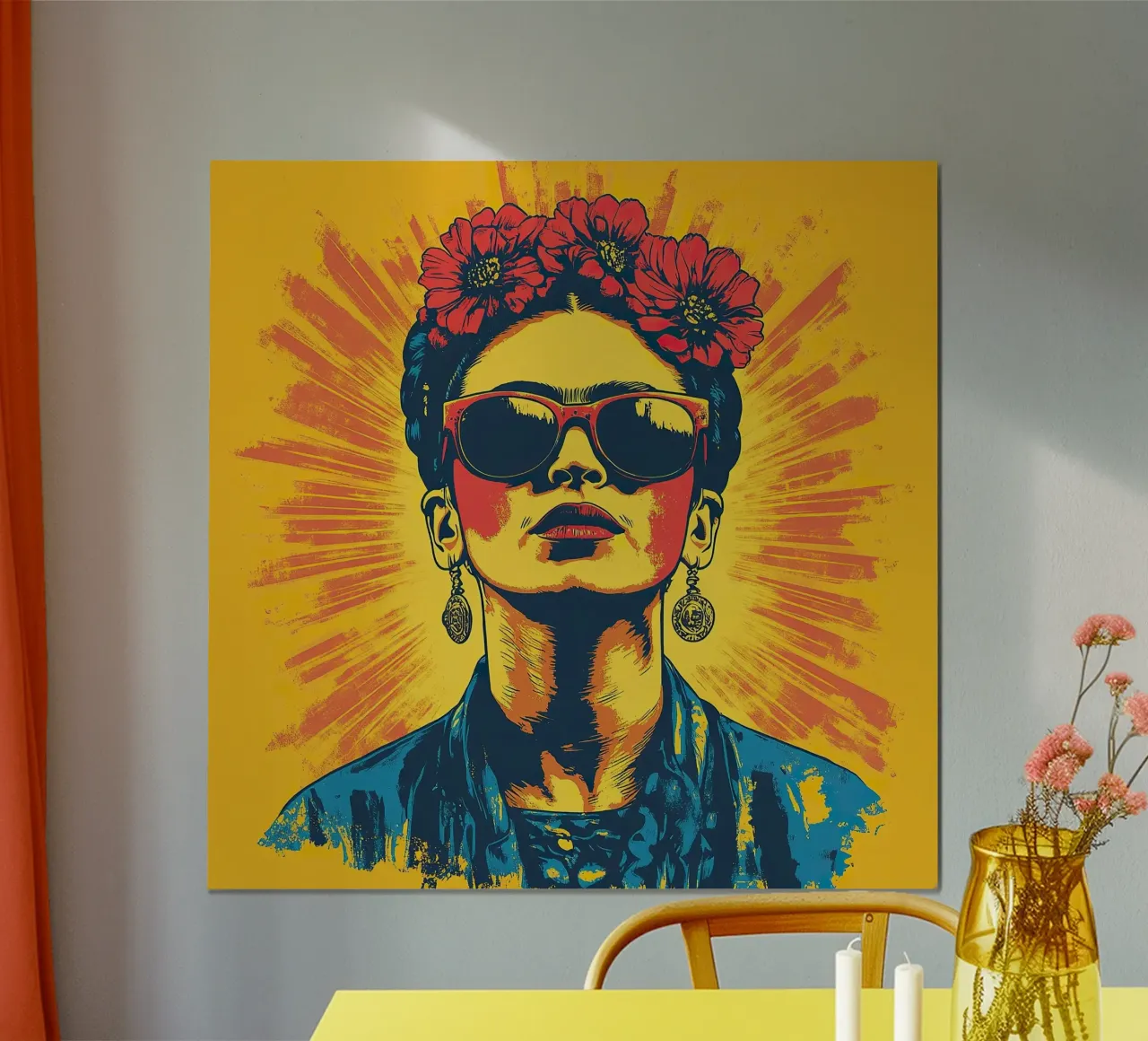 Frida Kahlo - Unbroken poster da Fantasias Florales