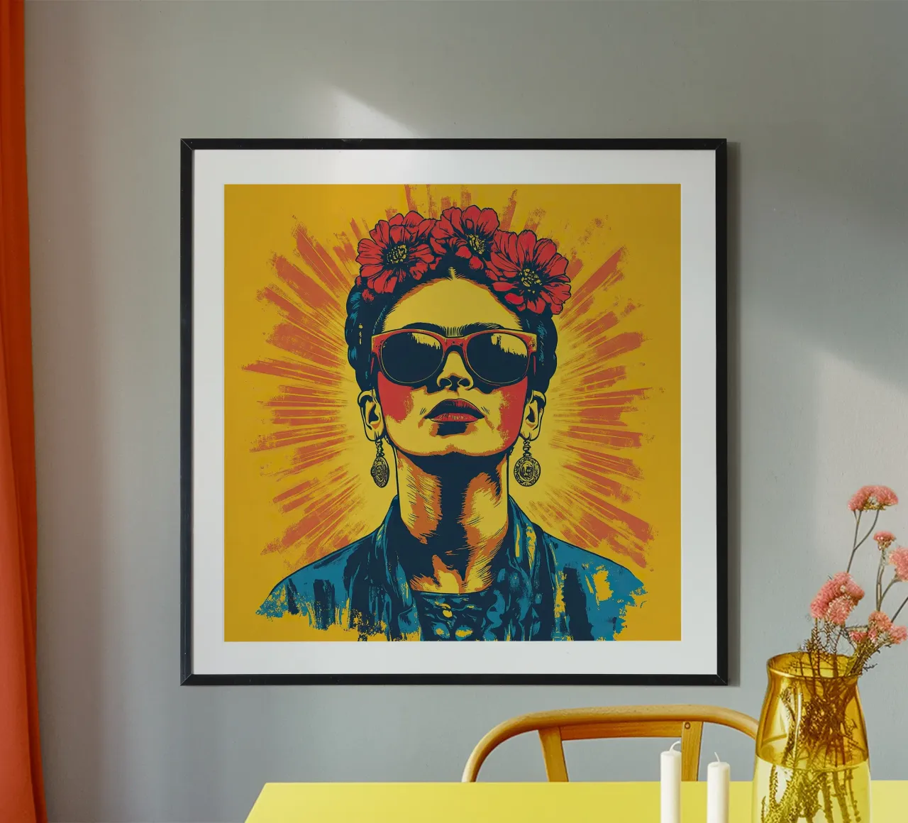 Frida Kahlo - Unbroken poster da Fantasias Florales