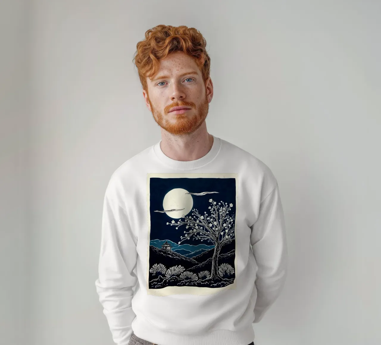 Moon Over Kyoto felpa da Indigo Rain