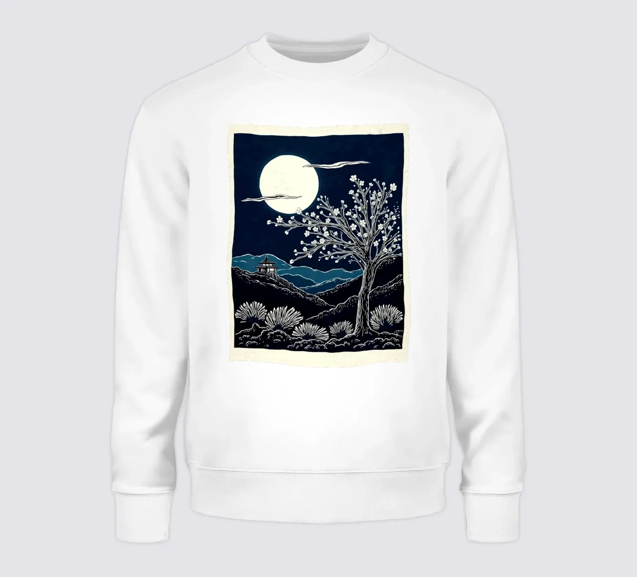 Moon Over Kyoto felpa da Indigo Rain