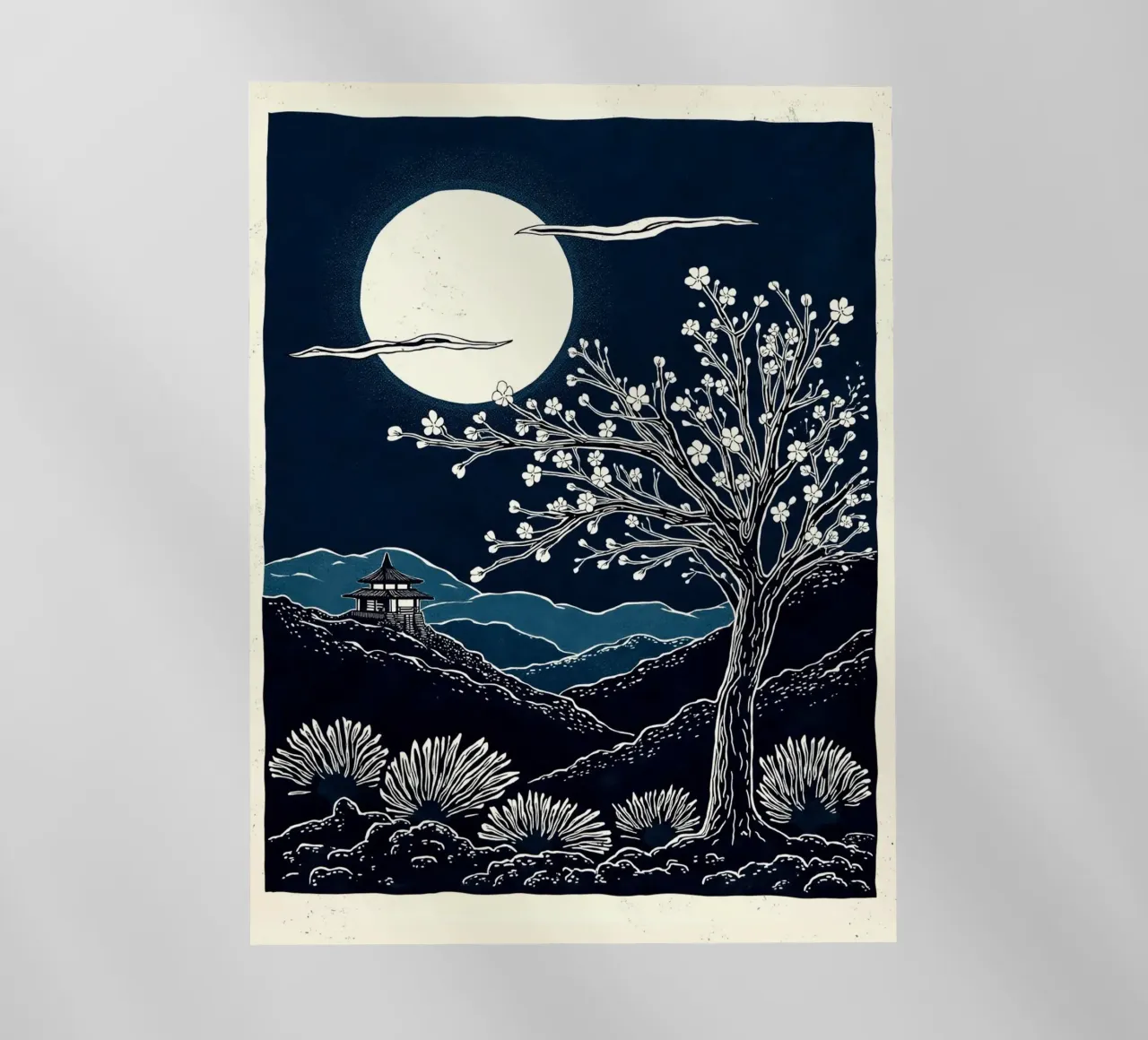 Moon Over Kyoto pellicola backlit da Indigo Rain