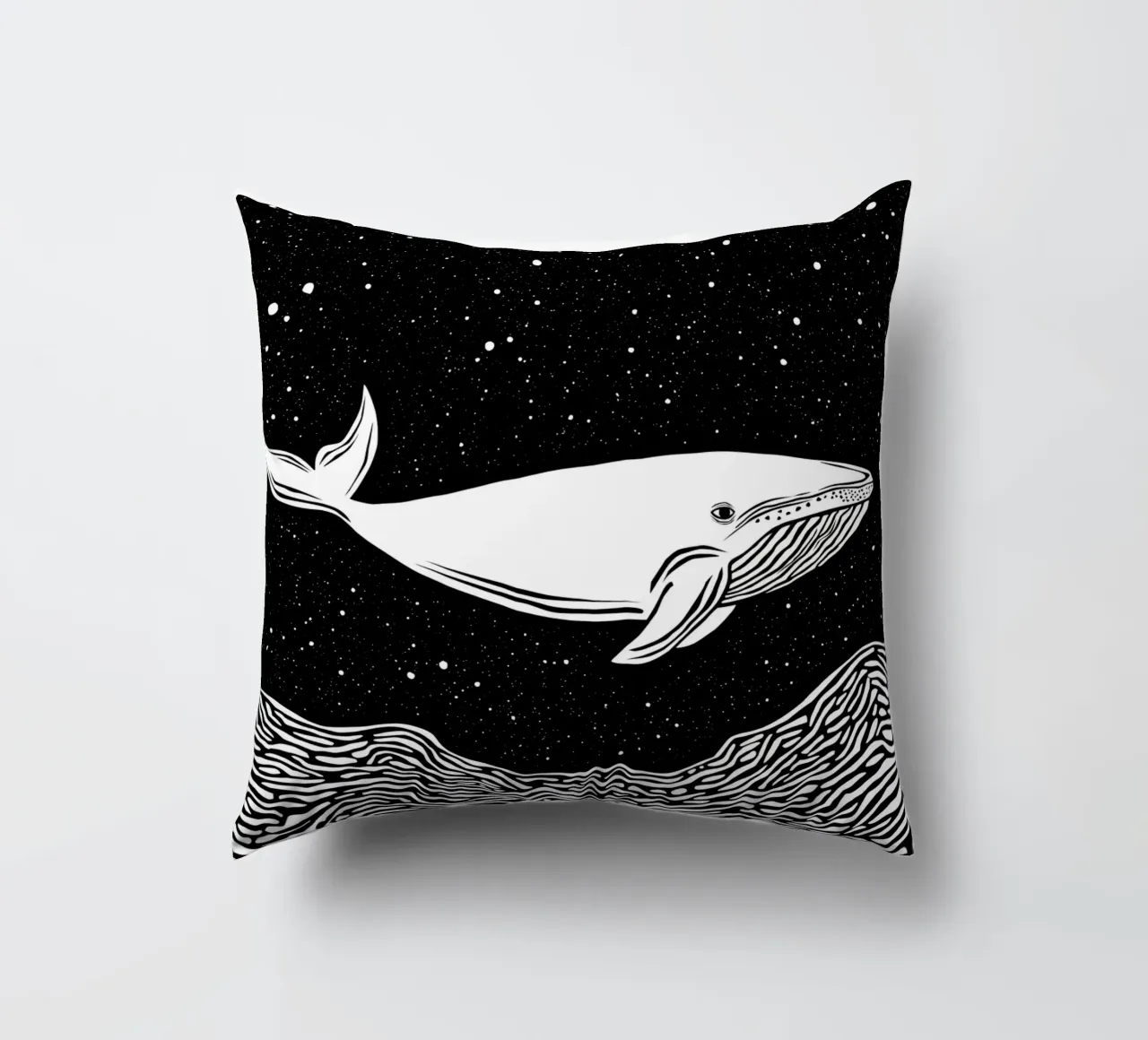 The Cosmic Voyager decorative cushion by Indigo Rain