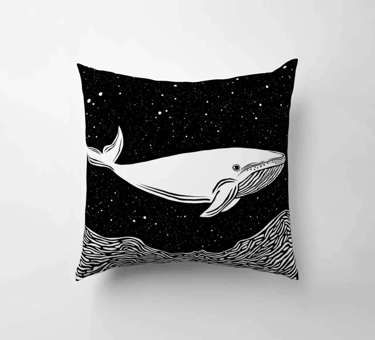 The Cosmic Voyager decorative cushion by Indigo Rain