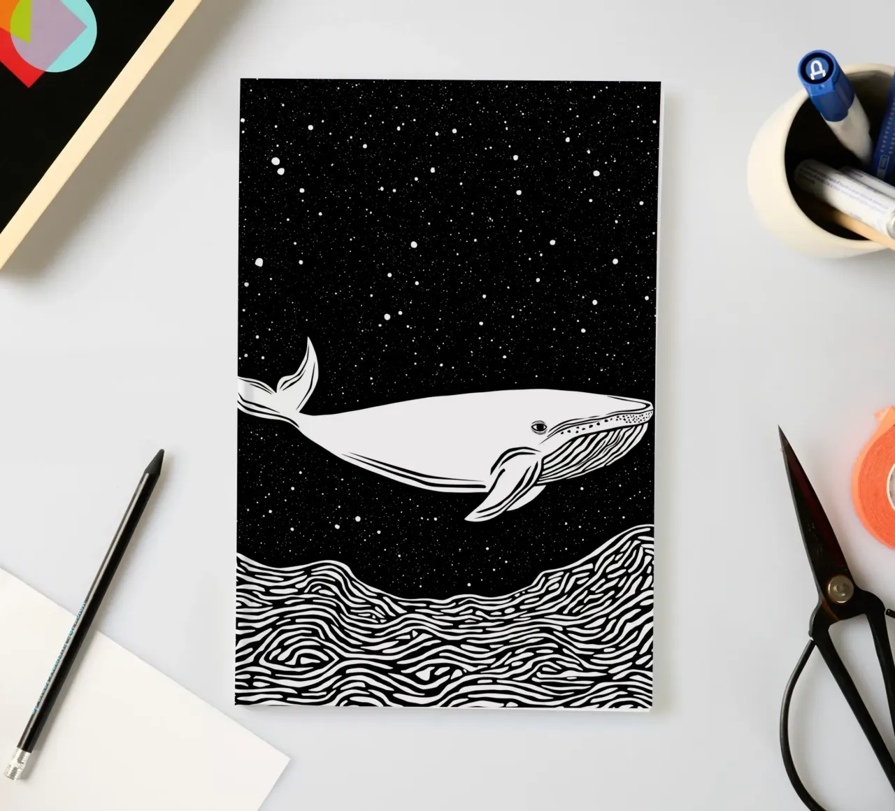 The Cosmic Voyager notebook by Indigo Rain