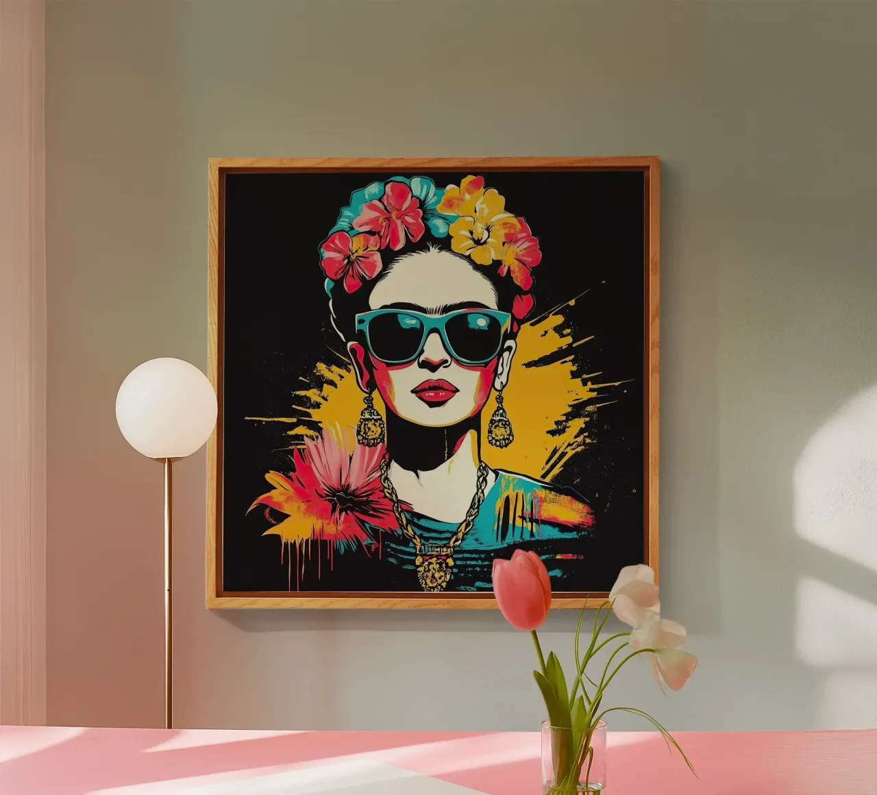 Frida Kahlo plexiglass da Fantasias Florales