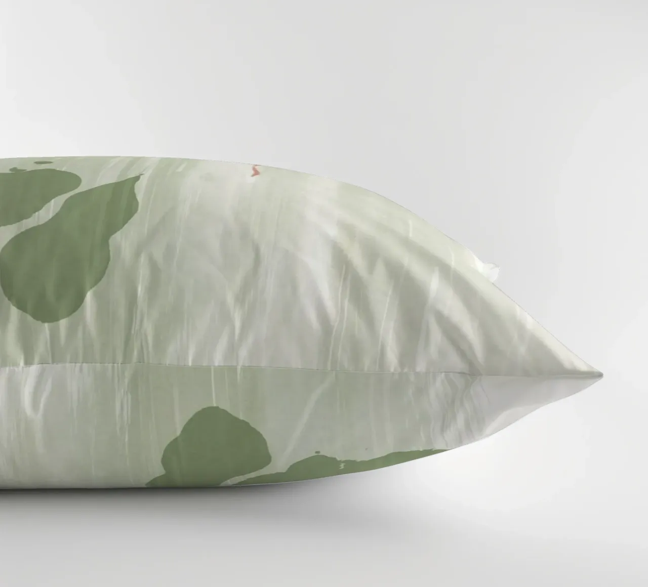 Abstraction douce vert olive coussin de NouveauPrints