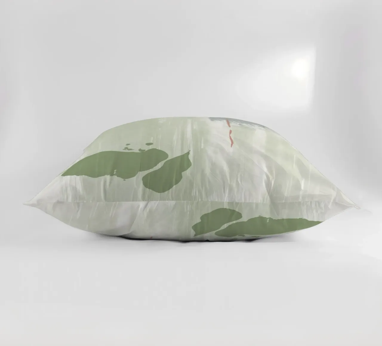 Abstraction douce vert olive coussin de NouveauPrints