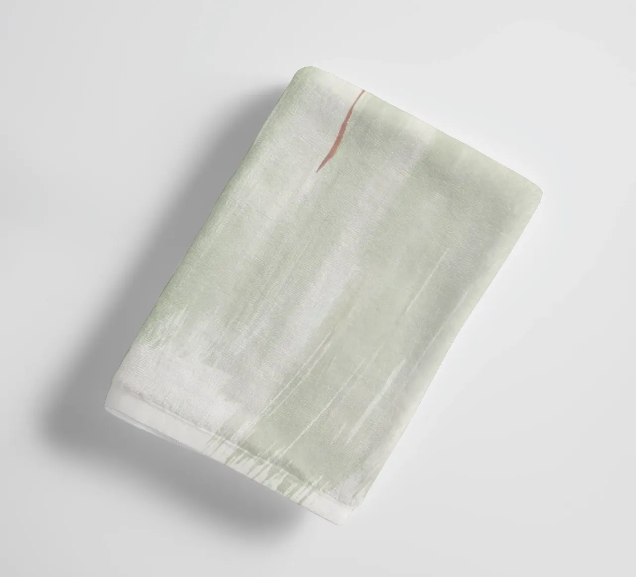 Abstraction douce vert olive serviette de bain de NouveauPrints