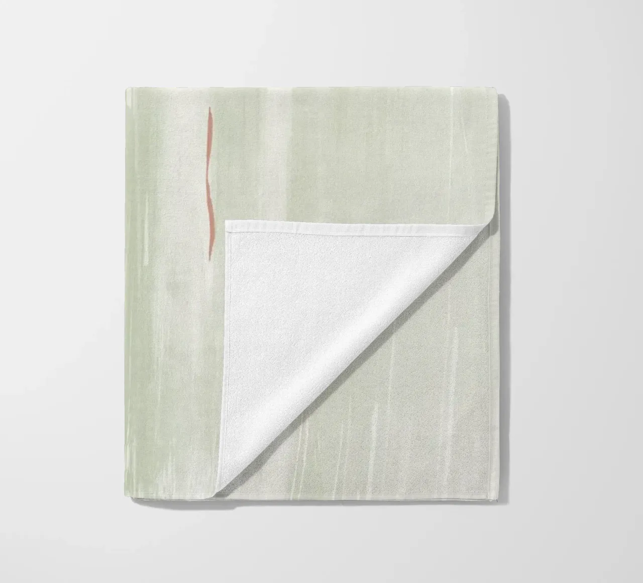 Abstraction douce vert olive serviette de plage de NouveauPrints