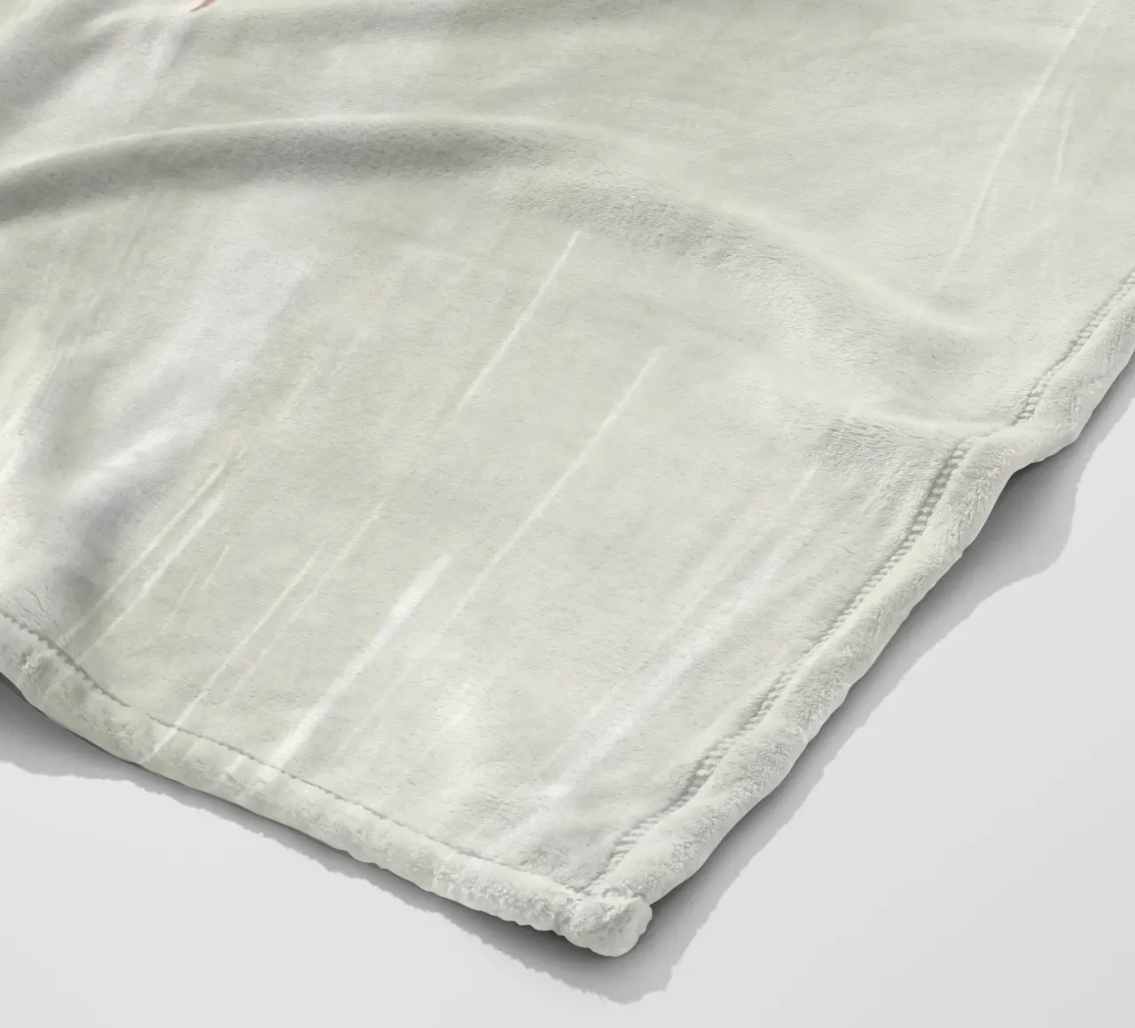 Abstraction douce vert olive plaid polaire de NouveauPrints