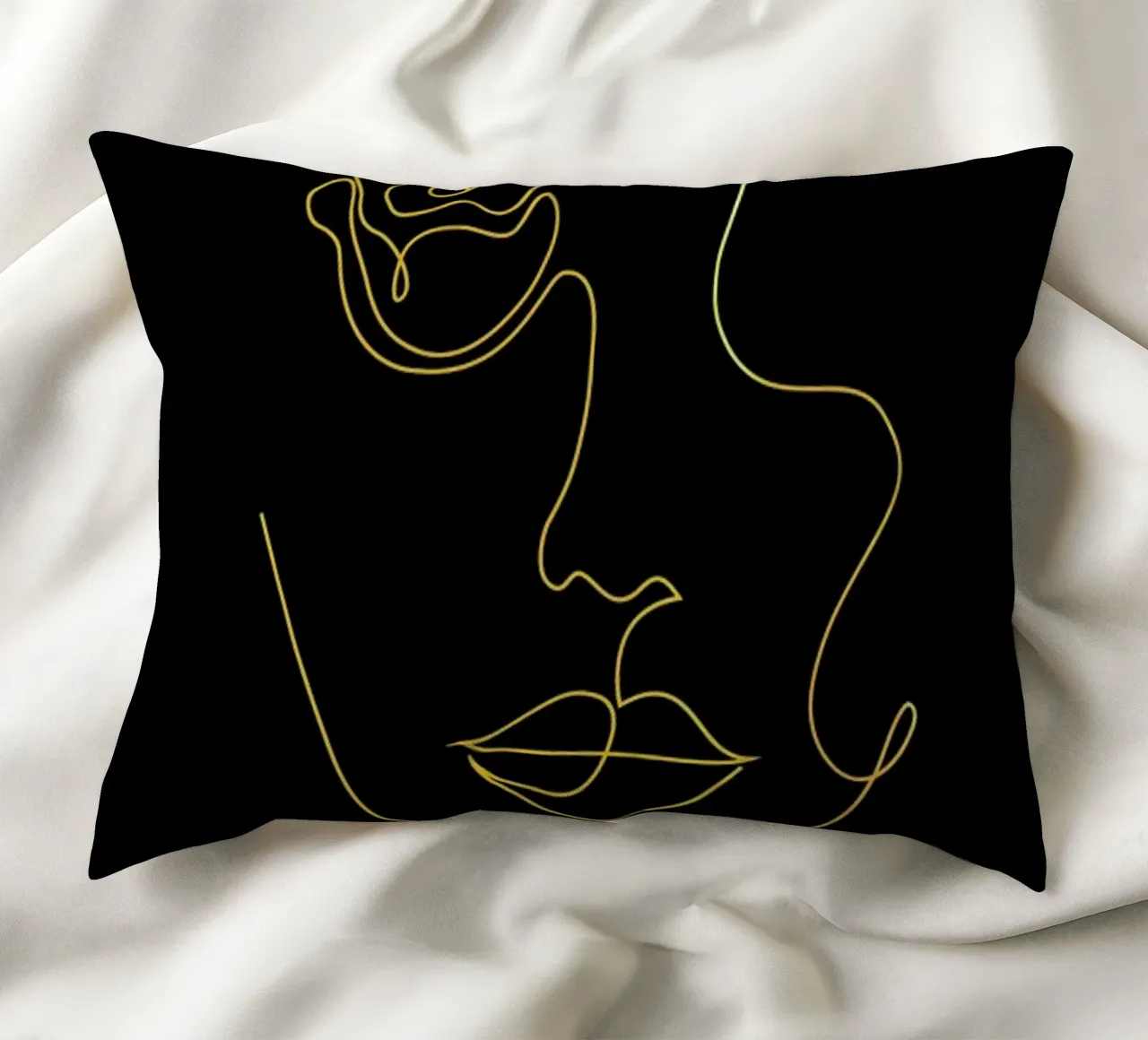 Gold Petal decorative cushion by Pure