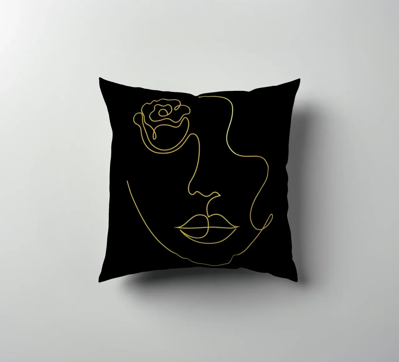 Gold Petal decorative cushion by Pure