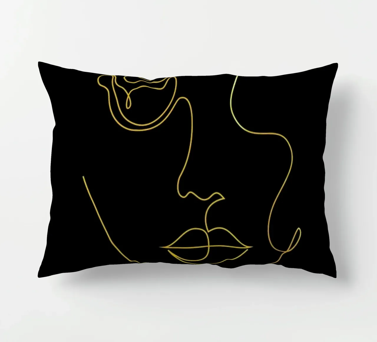 Gold Petal decorative cushion by Pure