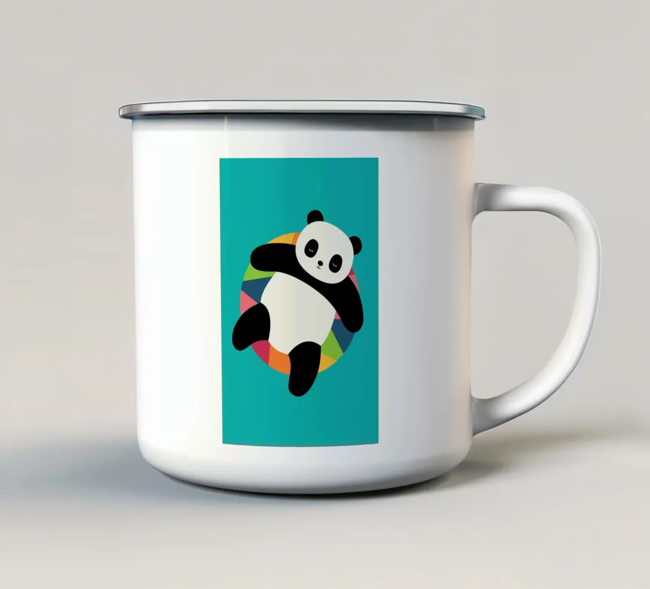 Chillin taza de esmalte de Andy Westface