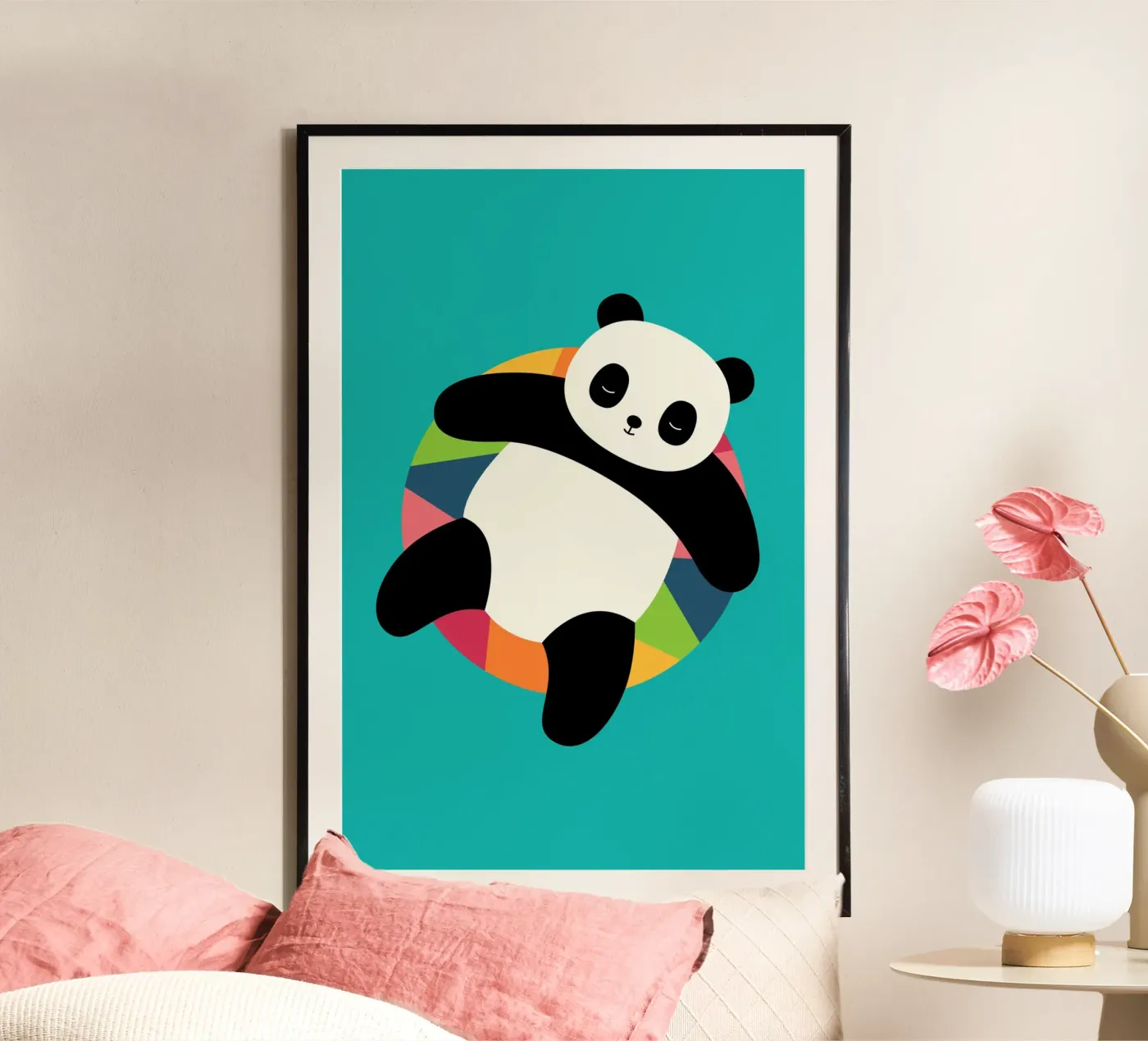 Chillin Poster mit Kunststoffrahmen von Andy Westface