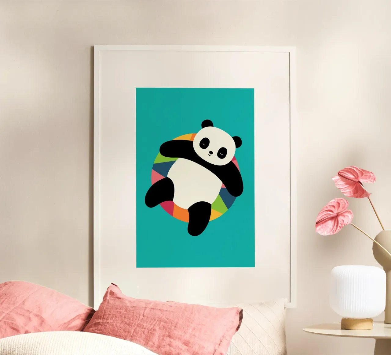 Chillin Poster mit Kunststoffrahmen von Andy Westface