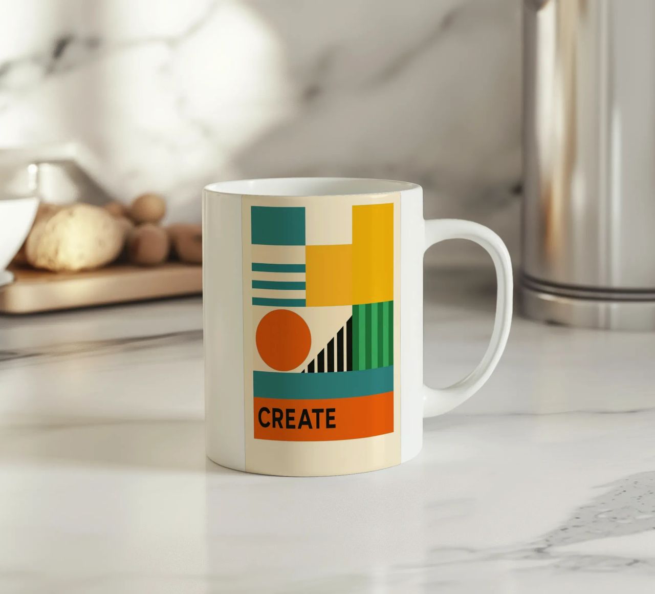 Create - Bauhausstil tazza in ceramica da Studio M