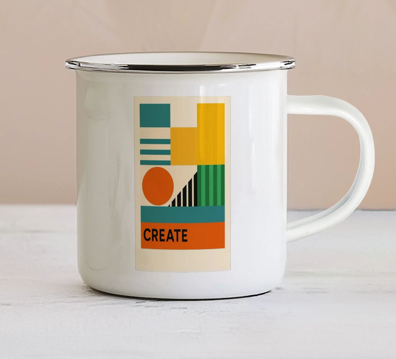 Create - Bauhausstil tazza in smalto da Studio M