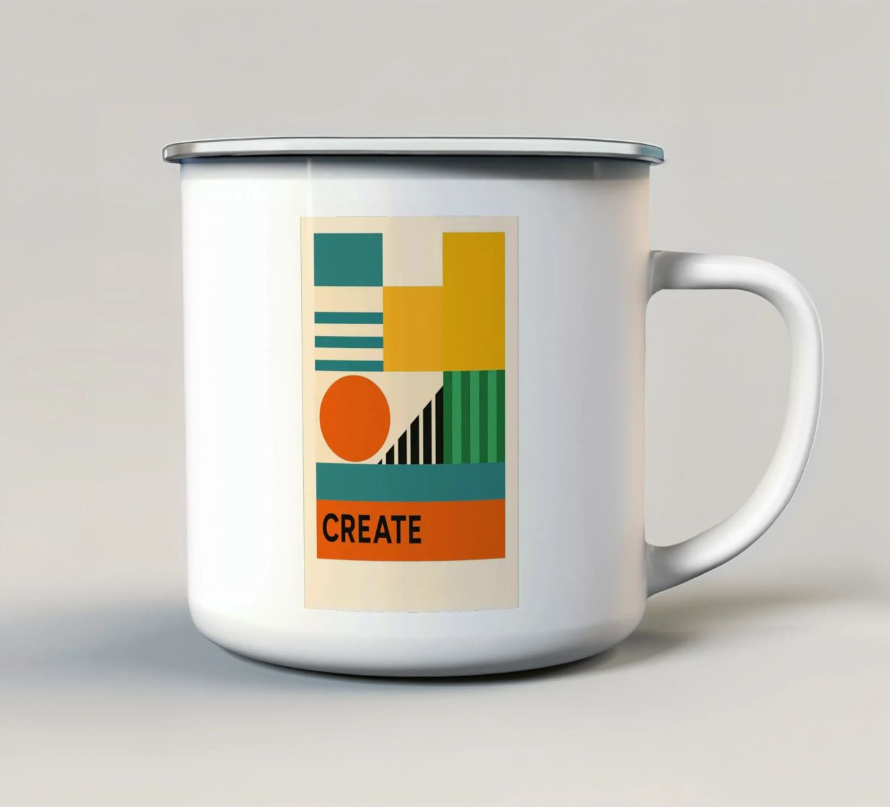 Create - Bauhausstil tazza in smalto da Studio M