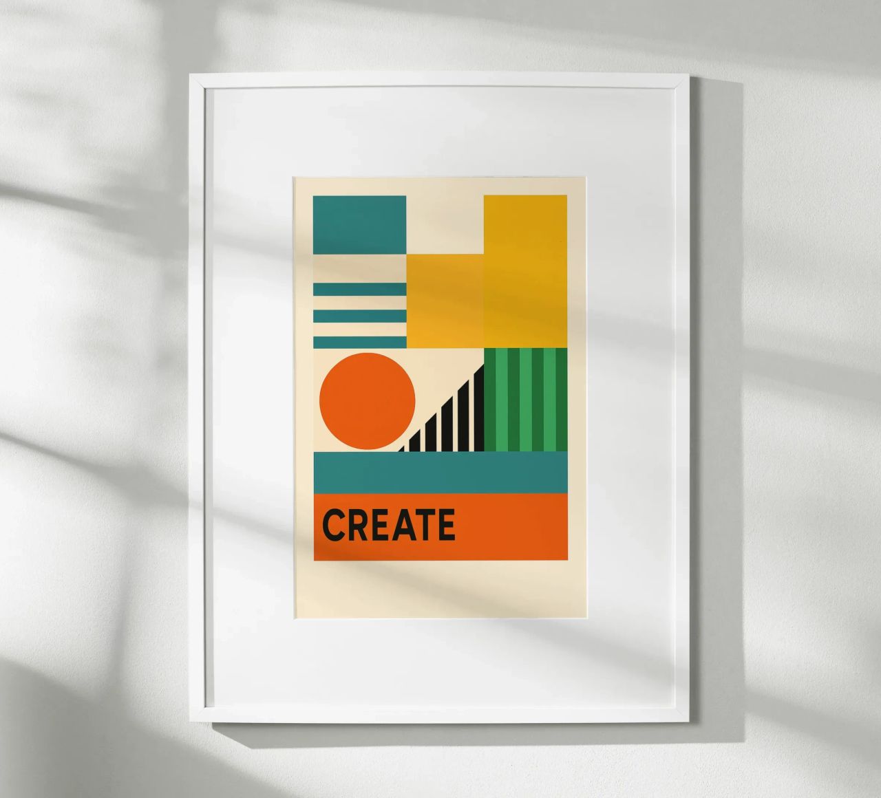 Create - Bauhausstil Poster von Studio M