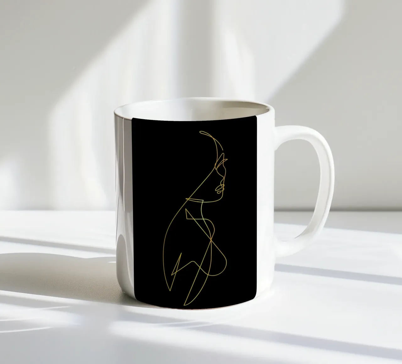 Gold Femme I tazza in ceramica da Pure