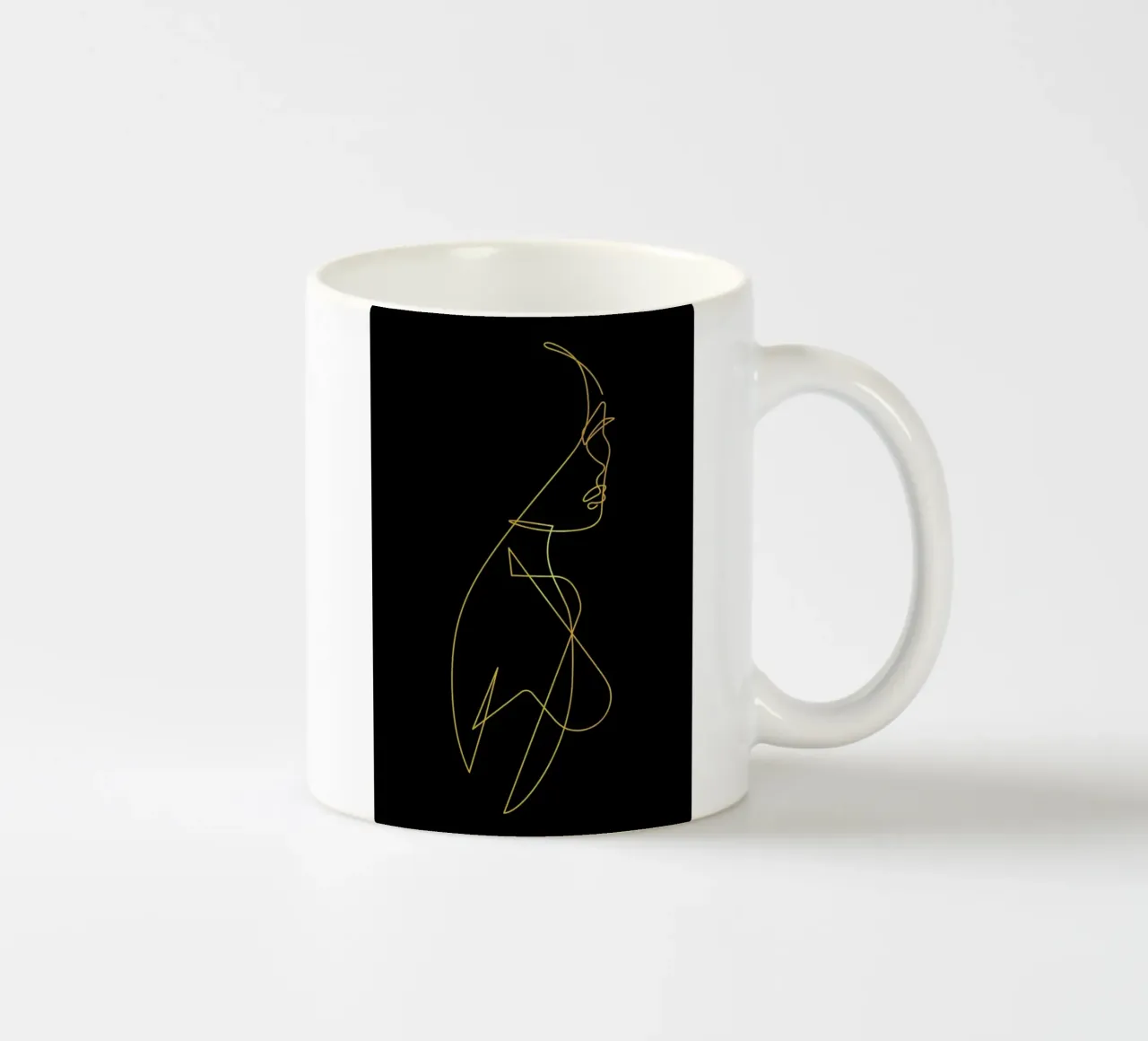 Gold Femme I tazza in ceramica da Pure