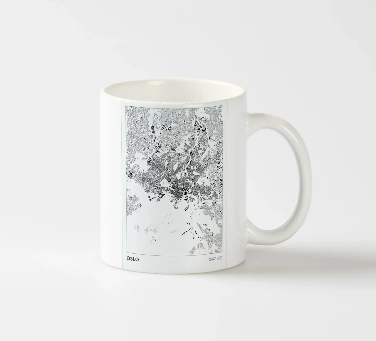 Oslo tazza in ceramica da The Cartography Collection
