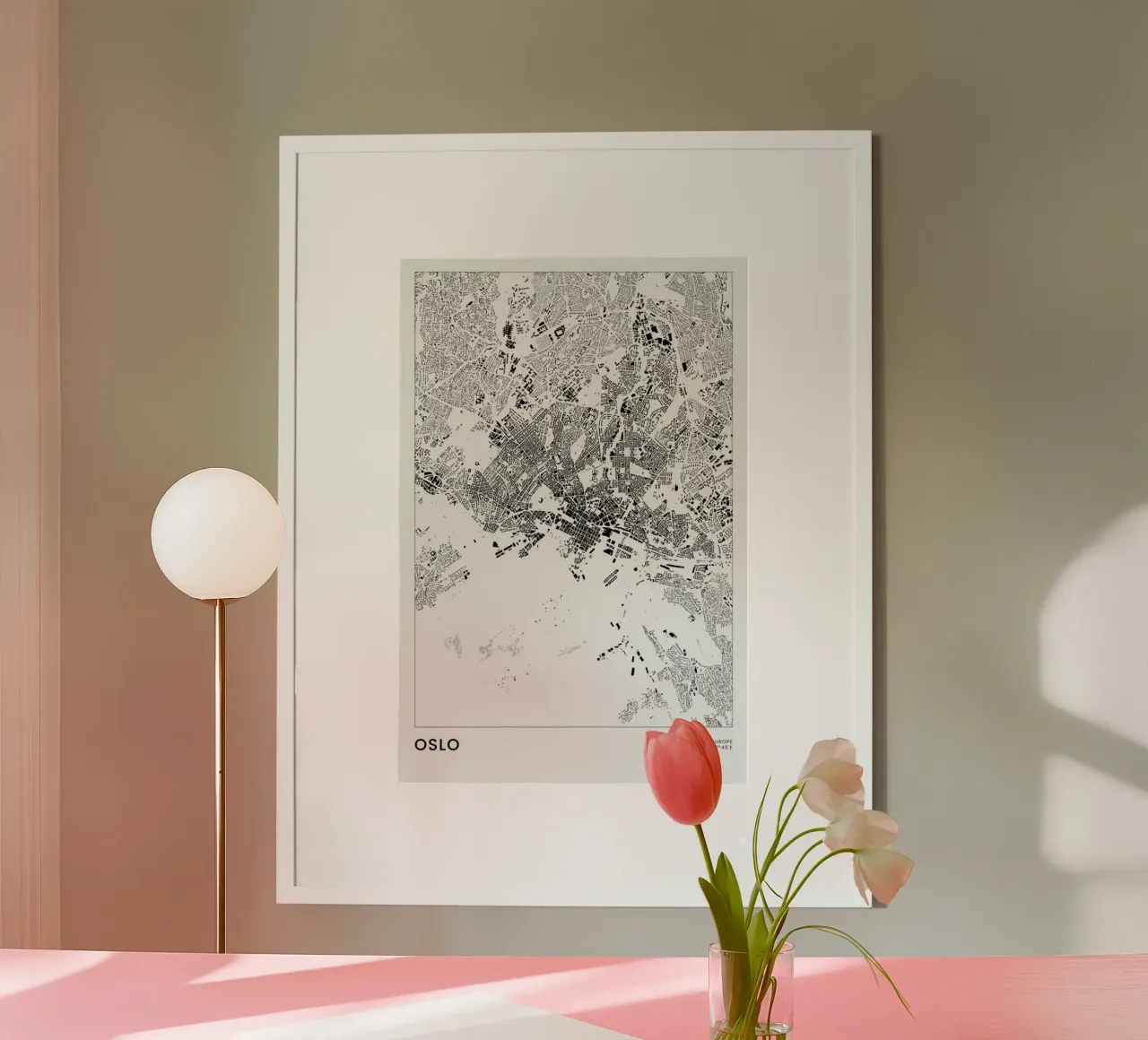 Oslo poster by The Cartography Collection