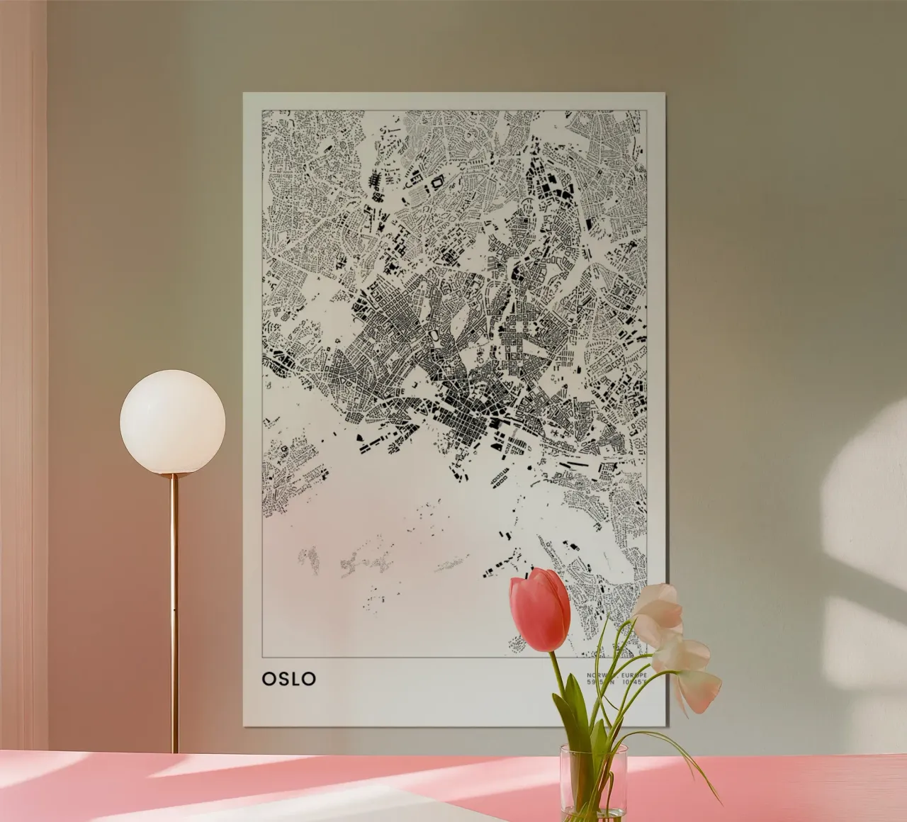 Oslo poster by The Cartography Collection