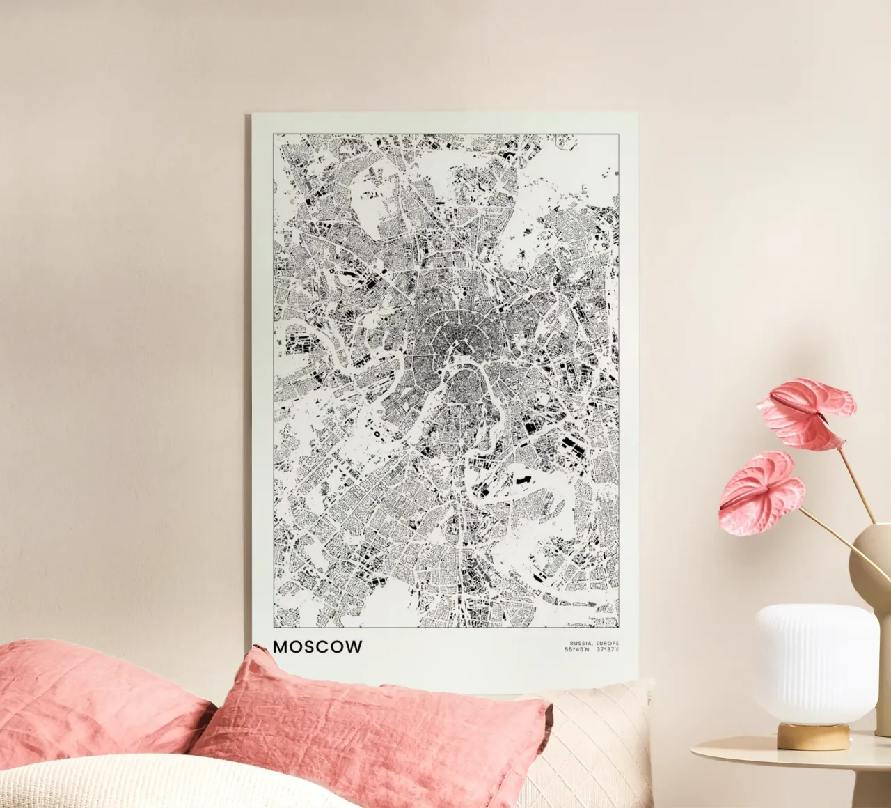 Moscow plexiglass da The Cartography Collection