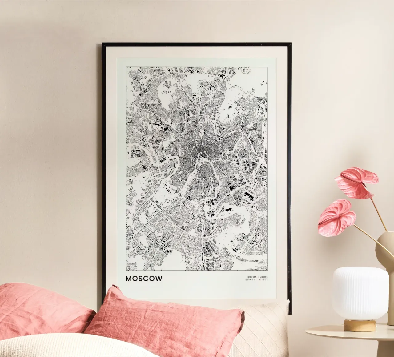 Moscow poster da The Cartography Collection