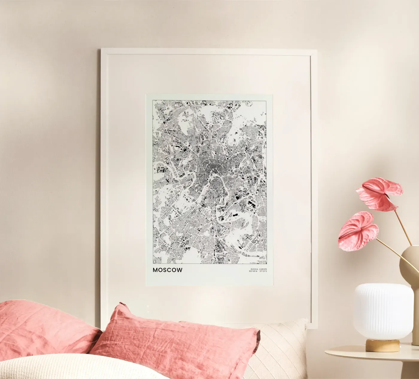 Moscow poster van The Cartography Collection
